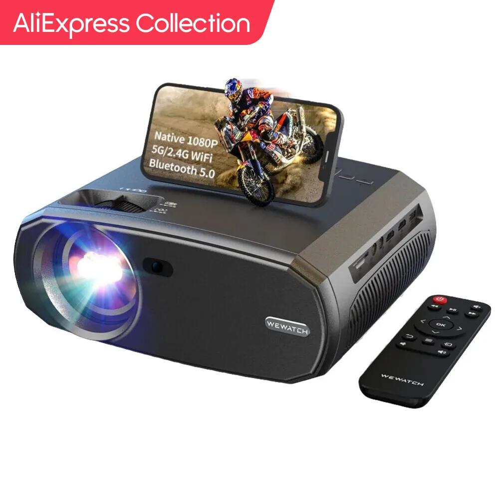 AliExpress Collection WEWATCH ޴ ̴ Ʈ  1080P , V50, Ǯ HD, 200 ġ  ũ, LED  , 5G 